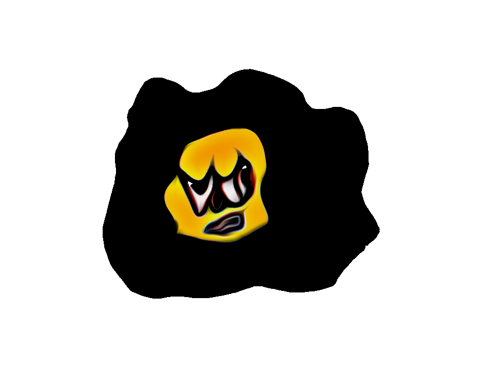 angry pumpkin doodle